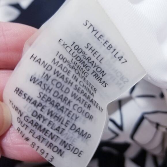 Plenty by Tracy Reese Geometric Print  Maxi Dress High Low Ruffle Keyhole Back - Picture 14 of 15